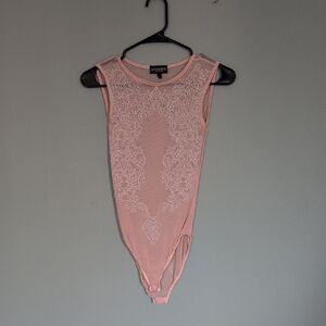 Pink Lace Women Top